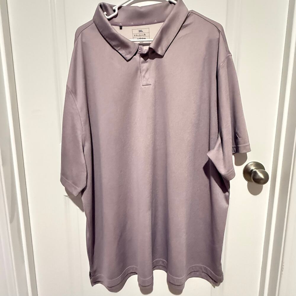Adidas HEAT.RDY Golf Polo Men’s 3XL Mauve Purple Performance Shirt